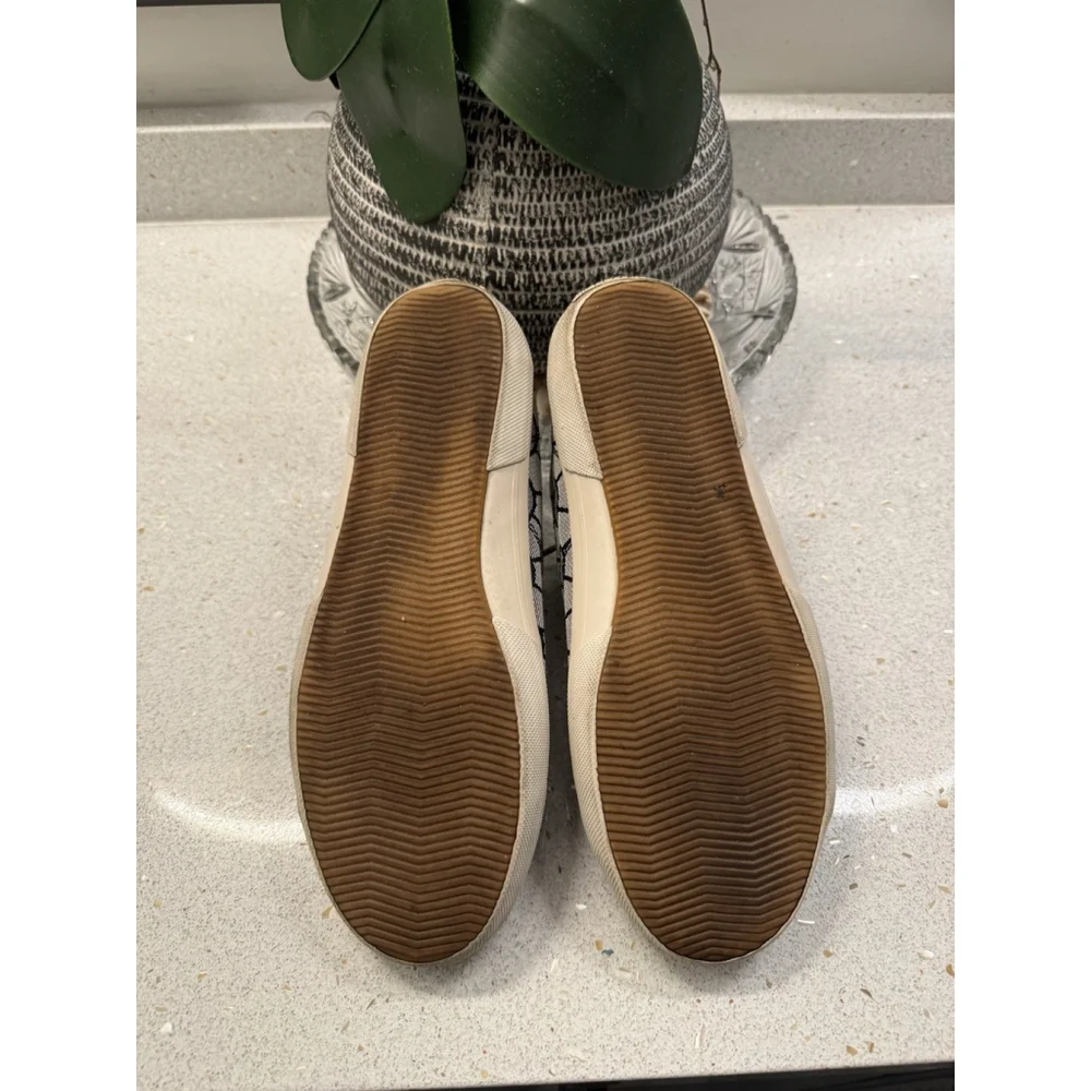 Michael Kors Women Sneakers Blue/Tan Monogram Logo Size 8